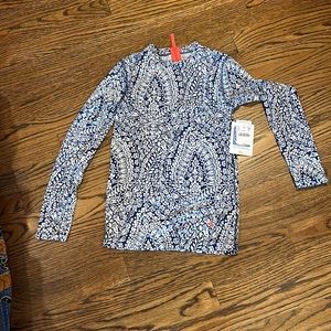 NWT crew cuts rash guard size 10 girls